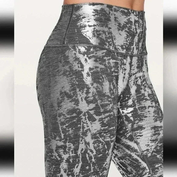 Lululemon Wunder Under Hi-Rise Tight *Brindle Foil 28"Crinkle Heather Brindle H - Picture 3 of 5